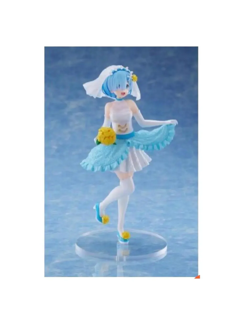 FuRyu Rem Wedding Dress Figure Re:Zero SSS Blue White New Anime Statue US Seller